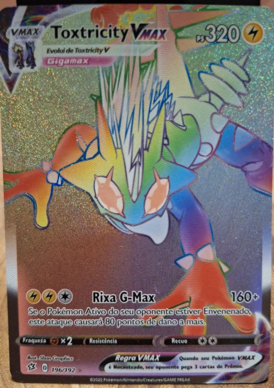 Toxtricity VMAX 320 - Cartão Pokémon Raro - Foto 2