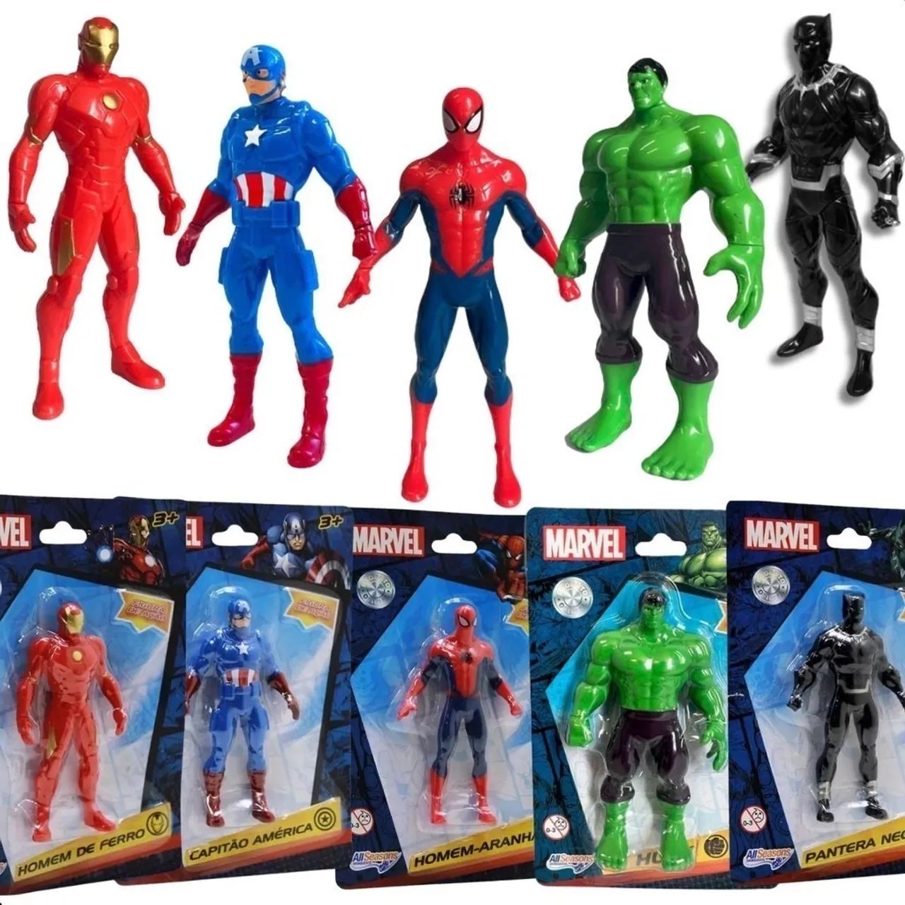 Bonecos Super-Heróis Marvel - valor unidade 
