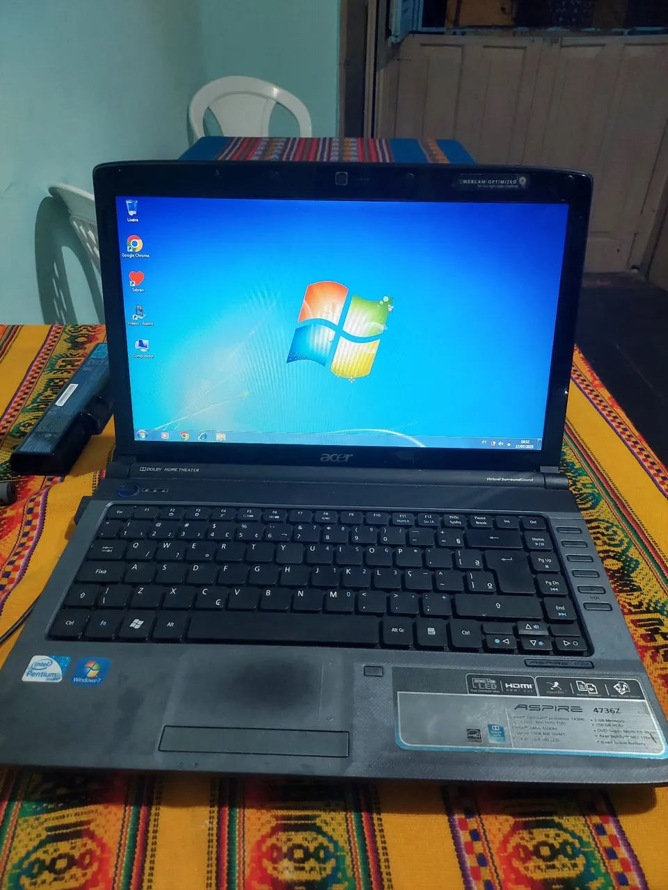 Notebook Acer Aspire 4736Z - Intel Pentium