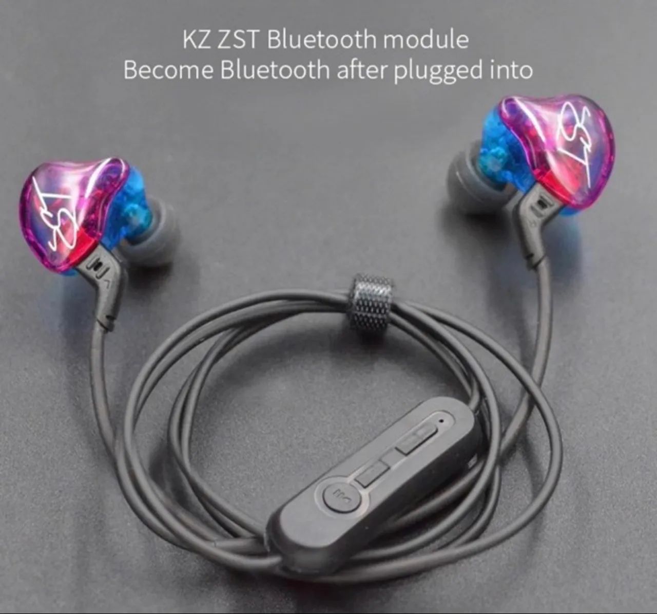 Cabo Bluetooth Kz Aptx B Preto Com Microfone (NOVO)