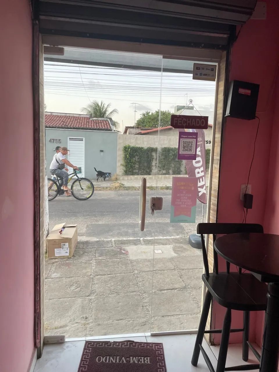 Porta de vidro para loja 210x130