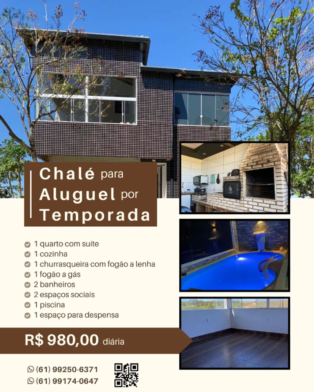 Chalé Para Aluguel - Réveillon E Finais De Semana