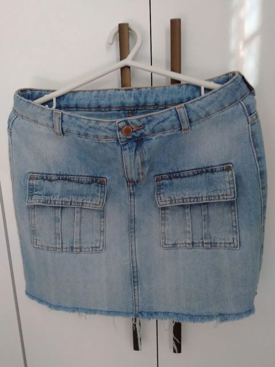 Saia Jeans HERING PUC infantil com Bolsos