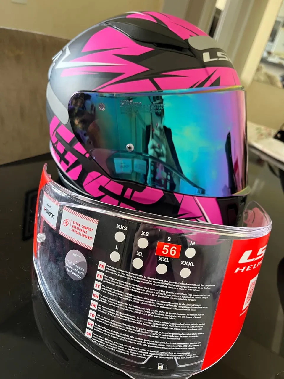 Capacete LS2 FF320 Stream Pink - Tamanho S/56