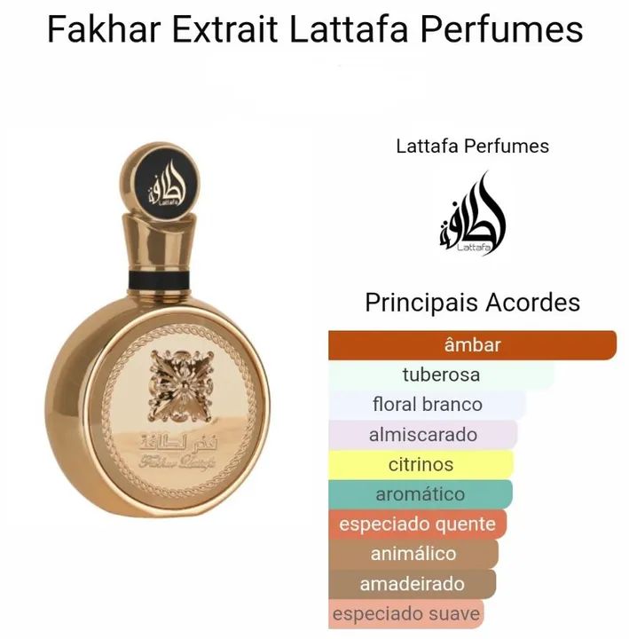Perfume Arabe Lattafa Fakhar Gold Lattafa - 100ml - Foto 4