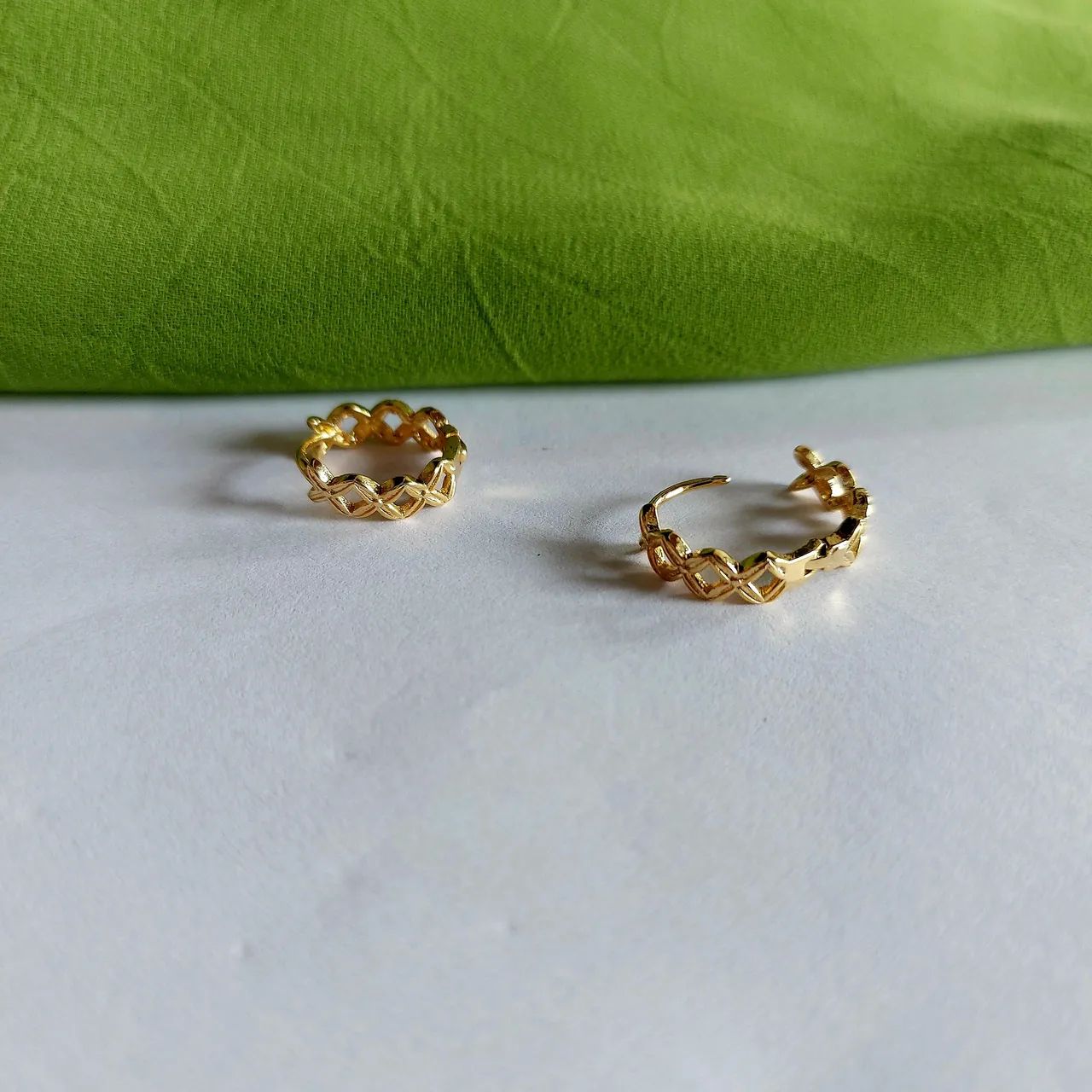 Brinco Argolinha Folheado a Ouro 18k 