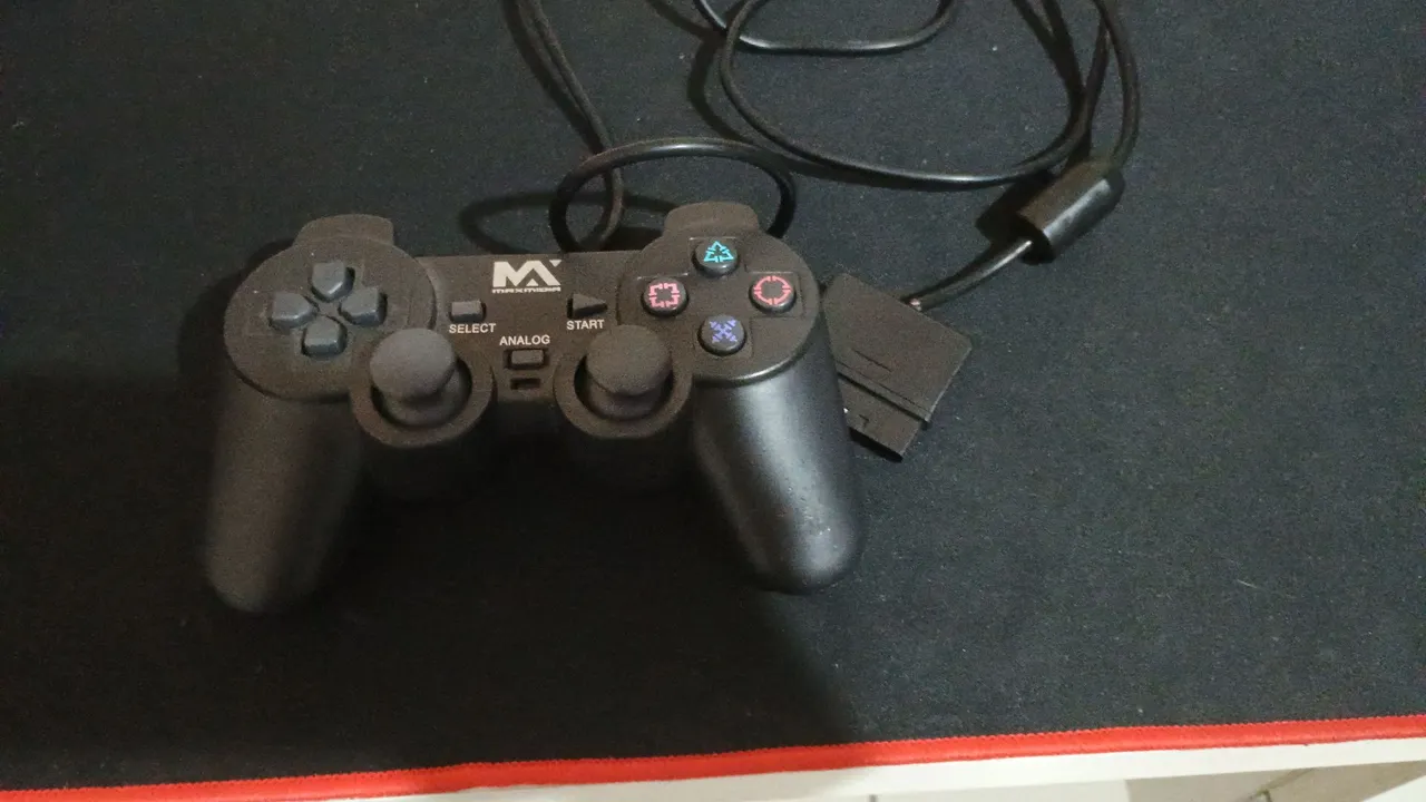 Controle PS2 Marca M' - Compatível com PS2