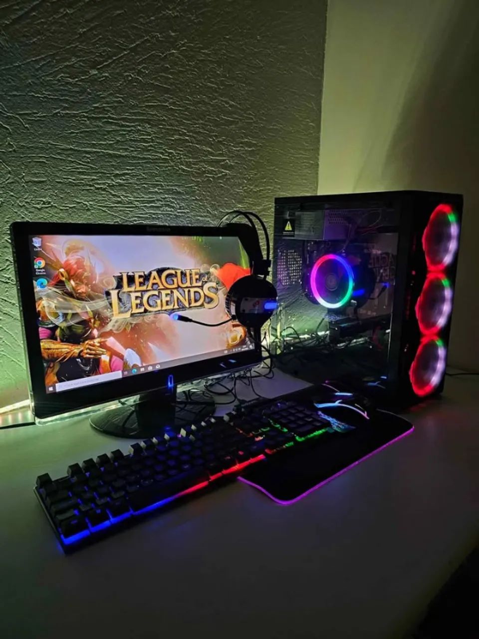 pc gamer Completo i7 em 10x em juros