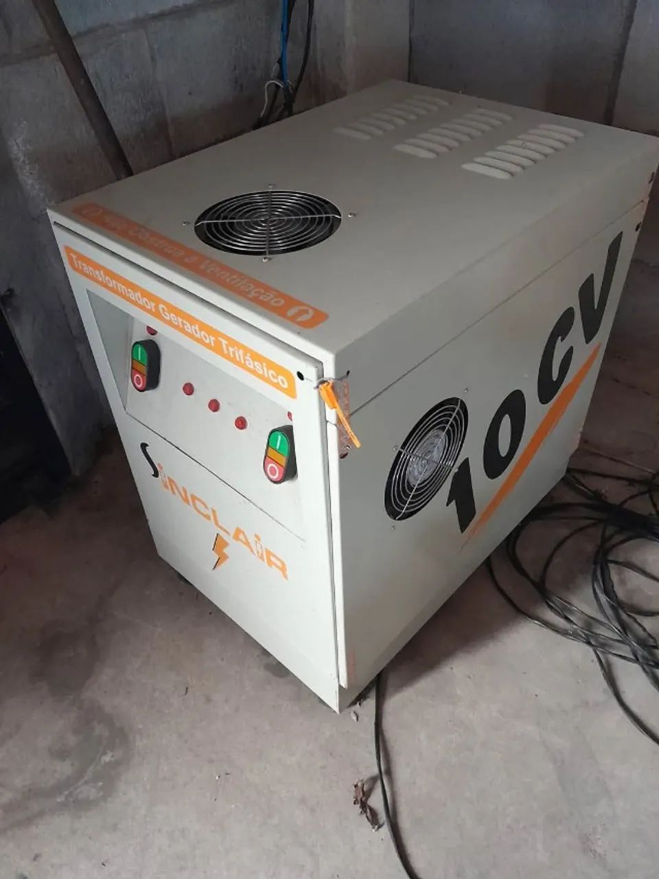 Solução para Trifásico - Transformador Gerador Trifásico 10cv Sinclair