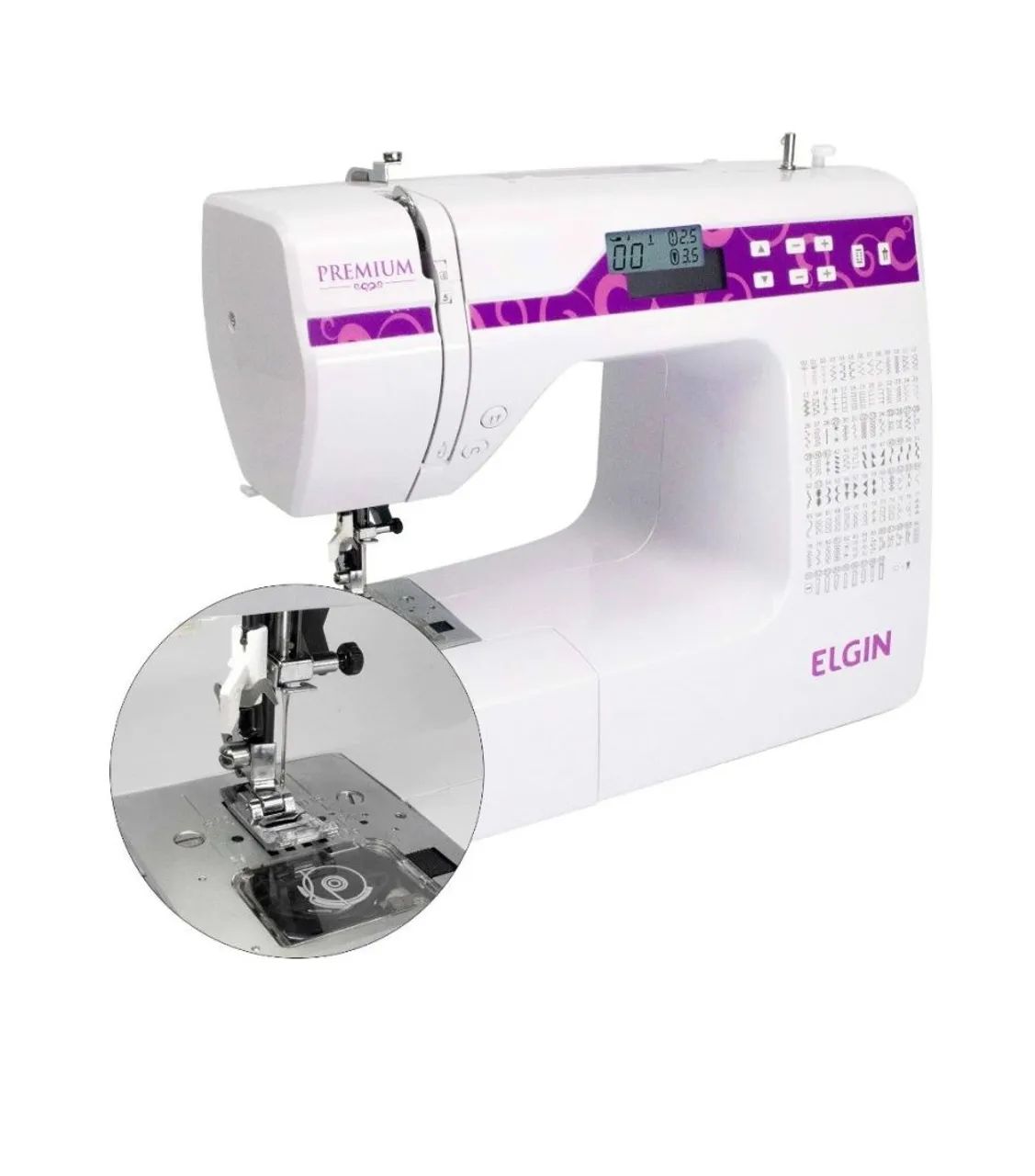Máquina de Costura Elgin Premium 100 Pontos Eletrônica JX10000 Bivolt