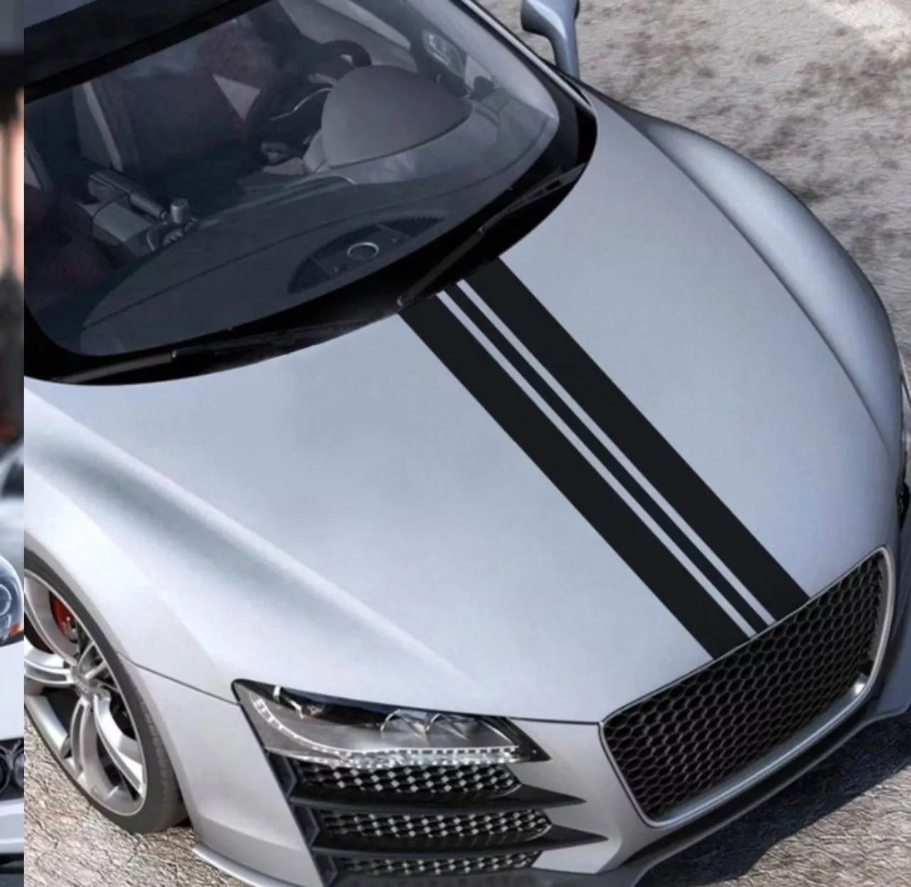Faixas adesivas para capô - Tuning e Performance