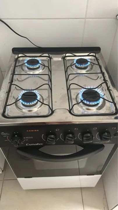 Fogão a Gás Esmaltec Caribe 4 Bocas