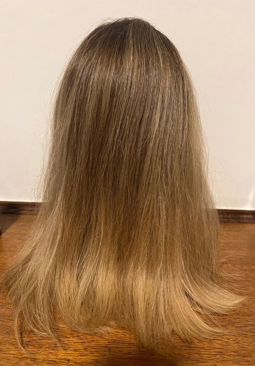 Peruca longa loira cabelo natural - Foto 3