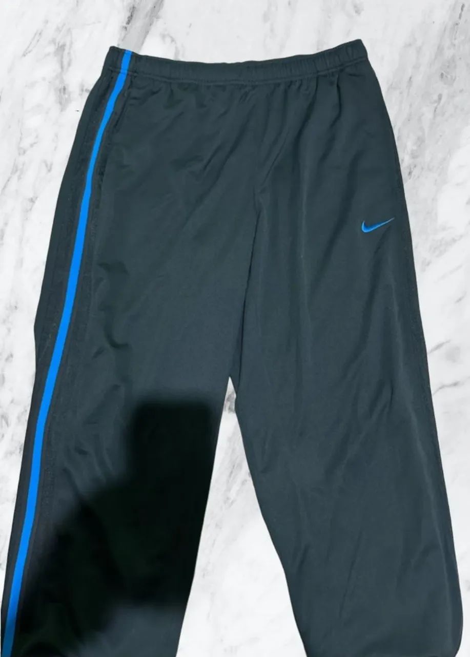 Calça Nike sport - Preta com Azul - Tamanho G