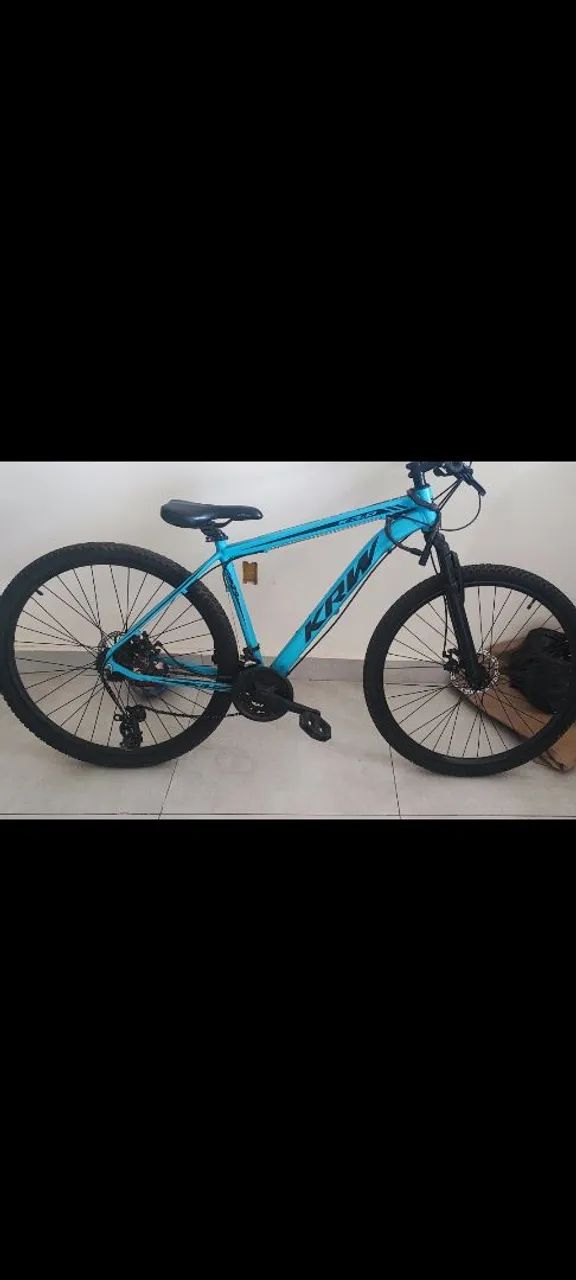 Bicicleta KRW azul - 21 marchas com defeito!!!