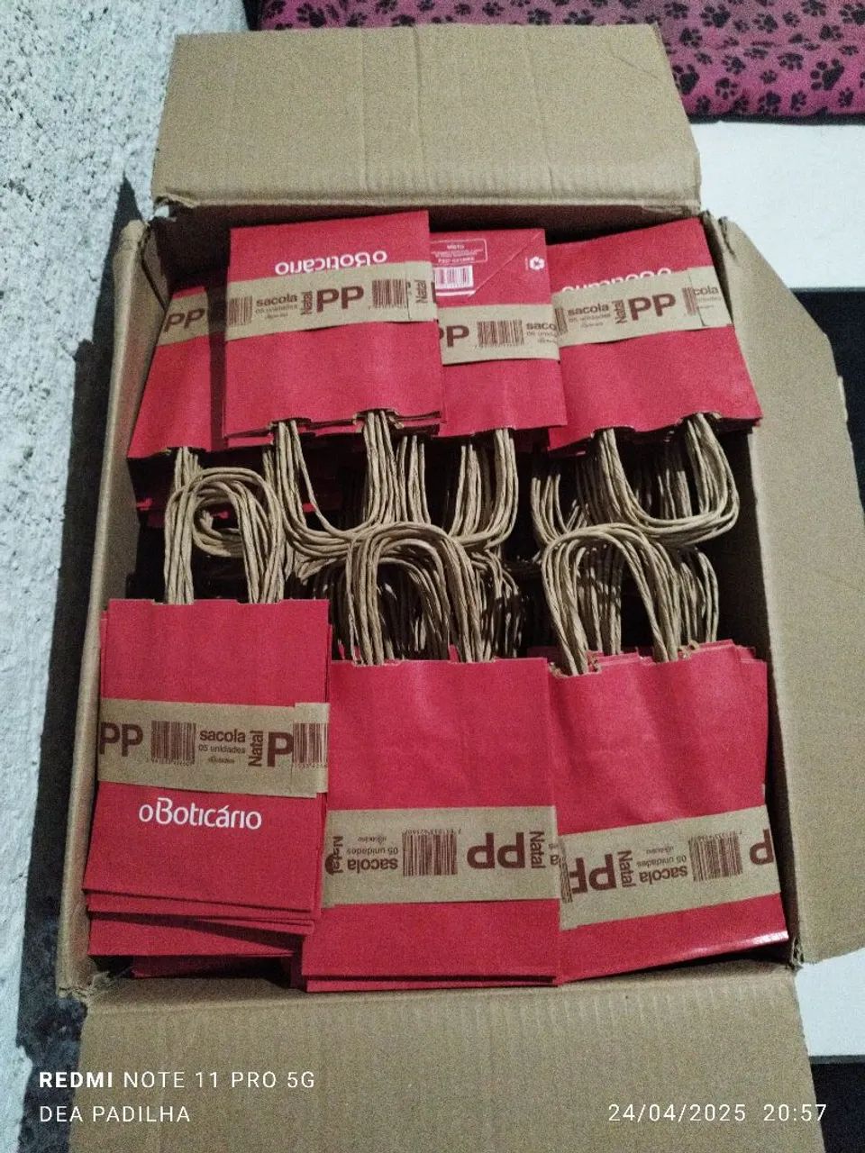 Sacolas de Papel PP Boticário - Foto 4