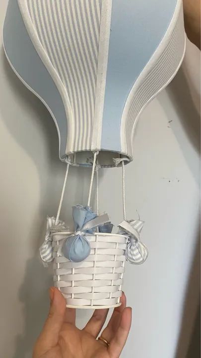 Lustre infantil balão azul  - Foto 5