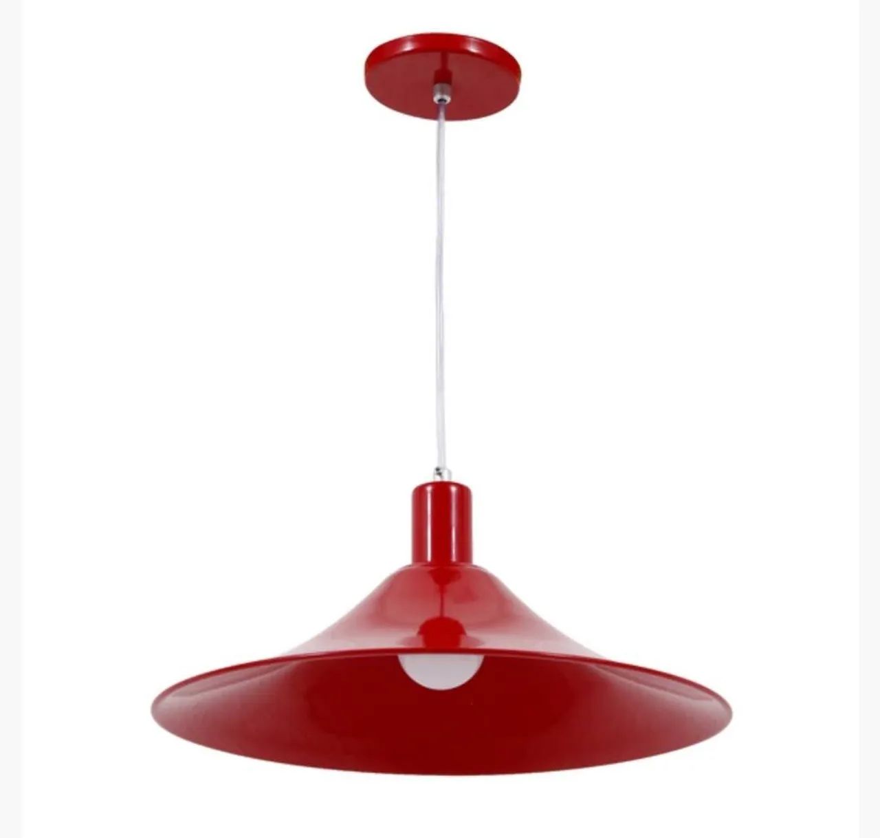 Lustre Cúpula Vermelha - Foto 4