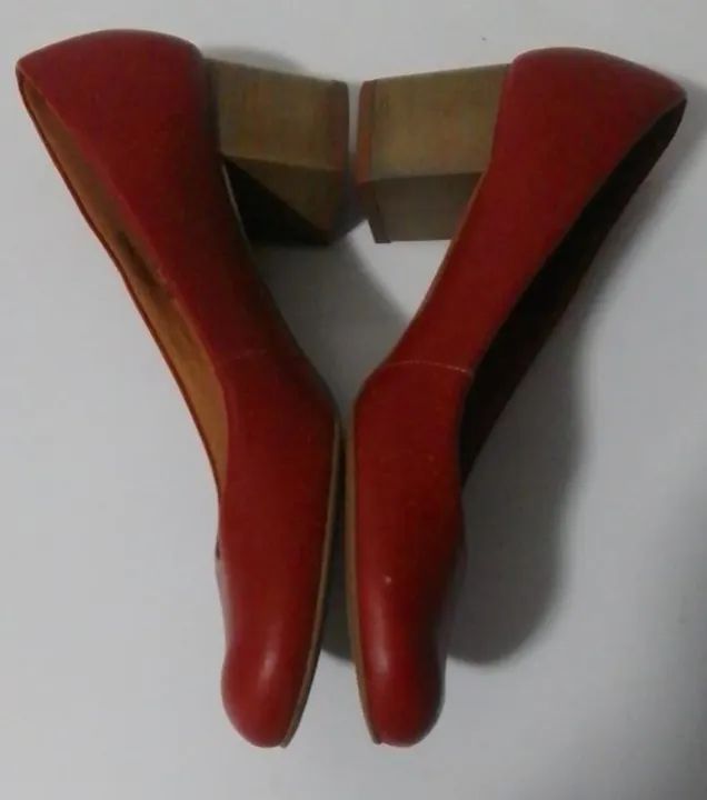 Scarpin Via Mia Salto Bloco Cor Telha Elegante Versátil Lindo - Foto 3
