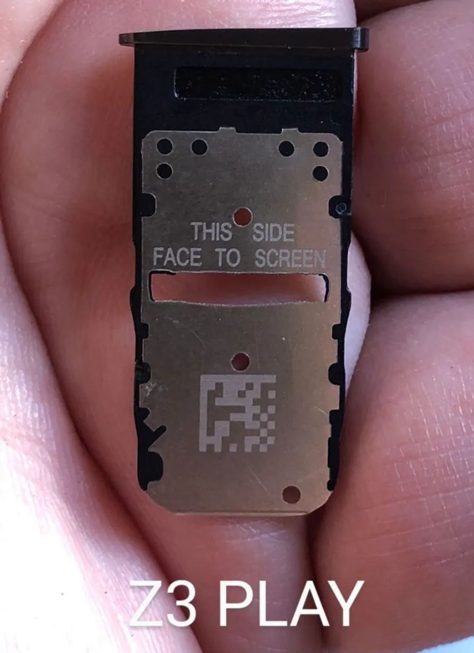 Gaveta SIM/SD Motorola Z3 Play - Foto 2