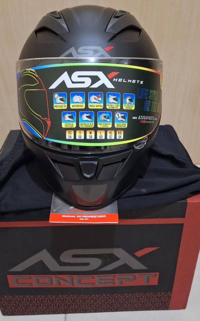 Capacete ASX 57/58 Novo - Foto 3