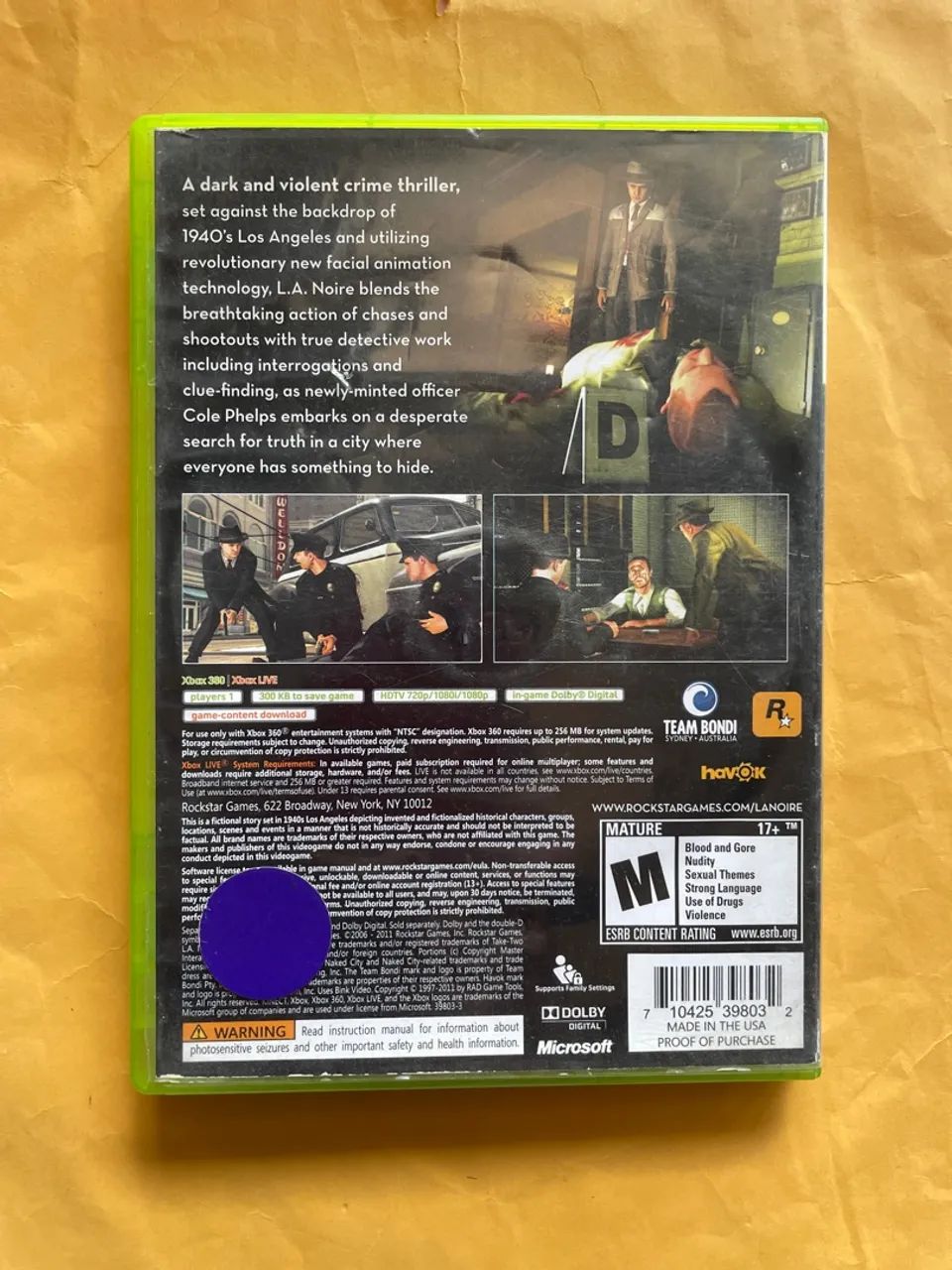 L.A Noire - Xbox 360 - Foto 2
