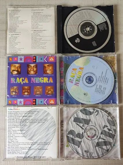 Kit 3 Cds Raça Negra Chuva Cai 8 Não Posso Aceitar 6 É Disso (Usado)  - Foto 3