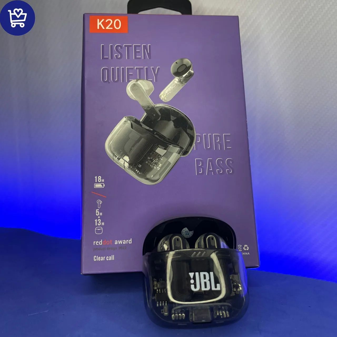 Fone de Ouvido JBL TWS com Pure Bass - Foto 4