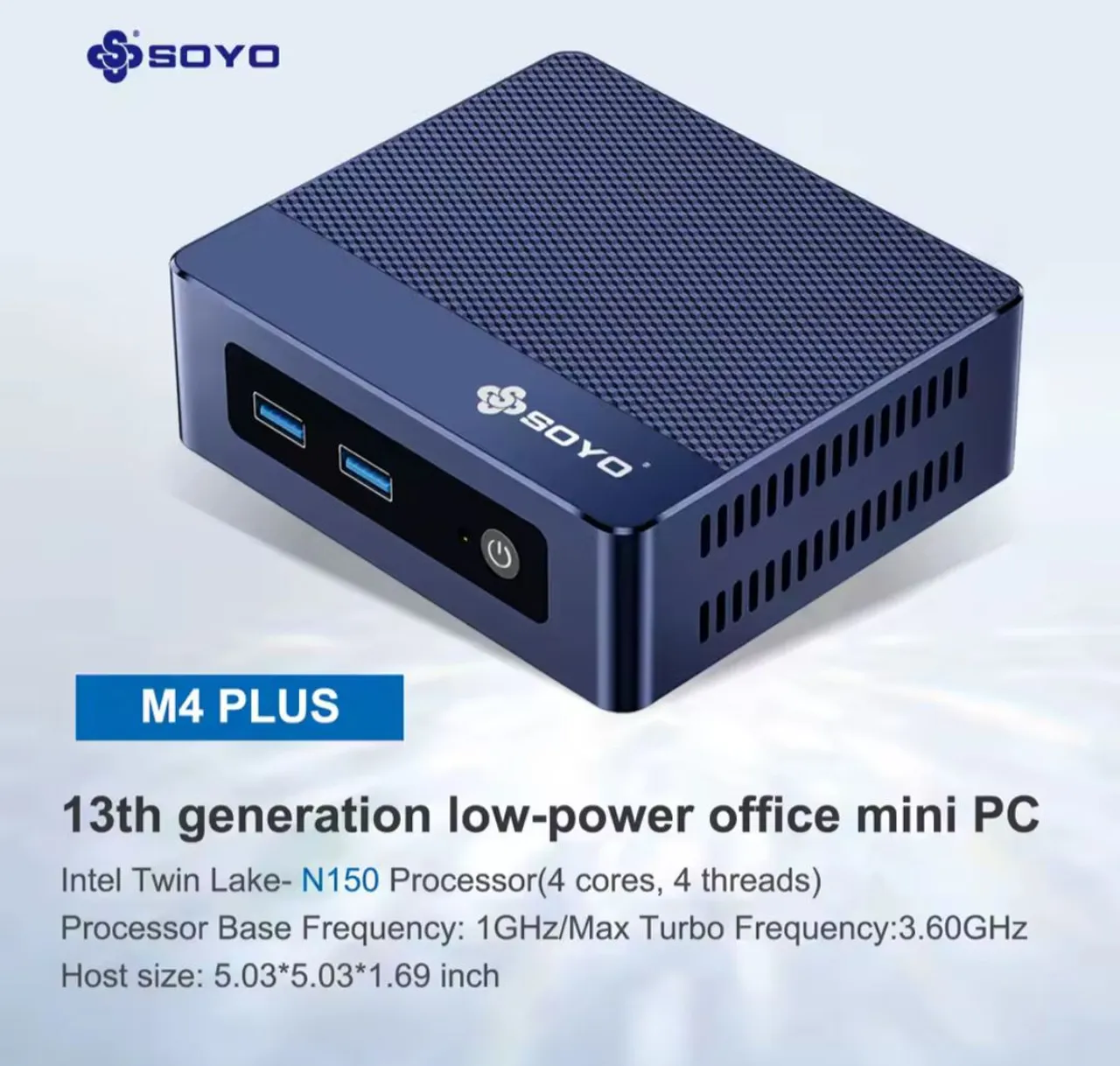 Mini PC SOYO M4 PLUS Intel N150 16g RAM 512 SSD