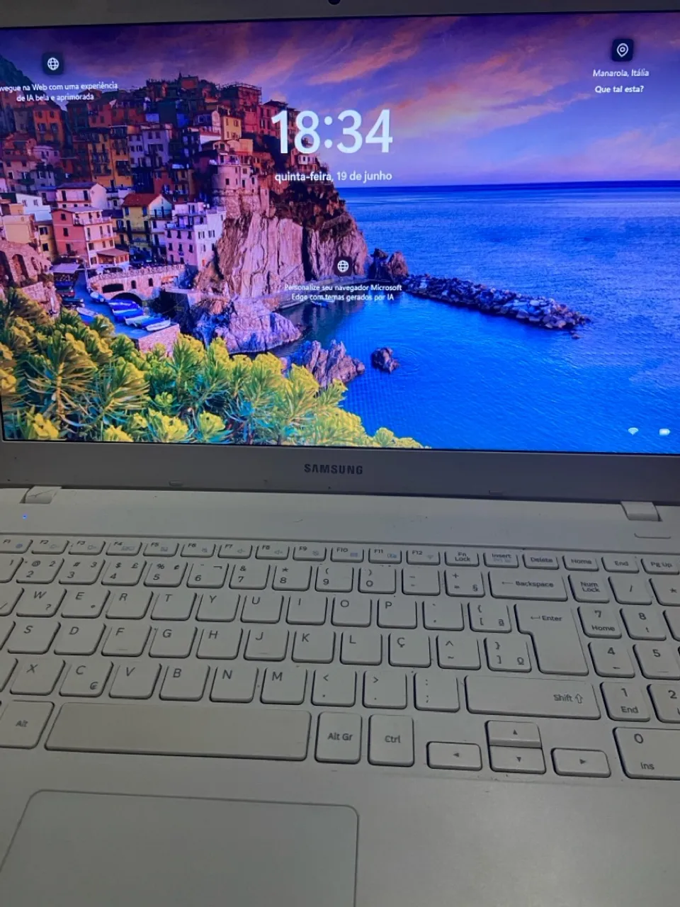 Notebook Samsung - Tela 15" - Bom Estado