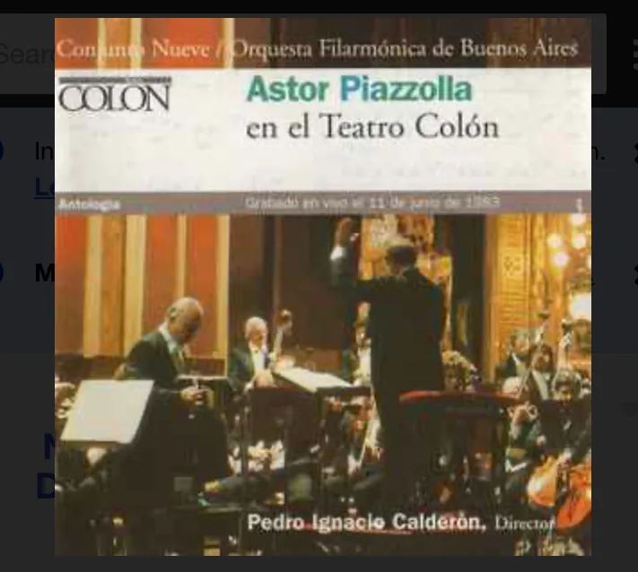CD Astor Piazzolla - En El Teatro Colón importado