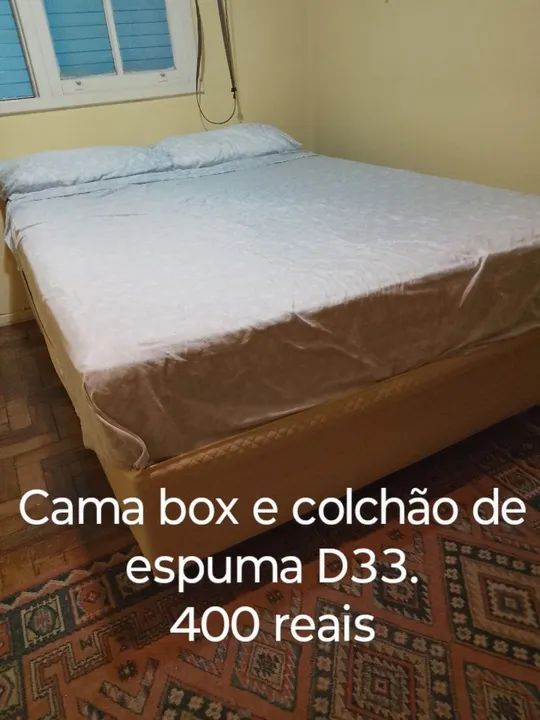 Cama Box e Colchão de Espuma D33 - R$400