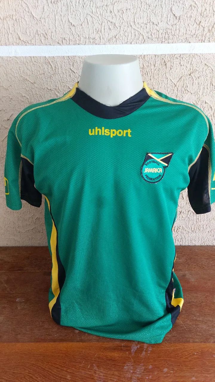 Camisa de Futebol Jamaica Uhlsport  (Retrô)tamanho G