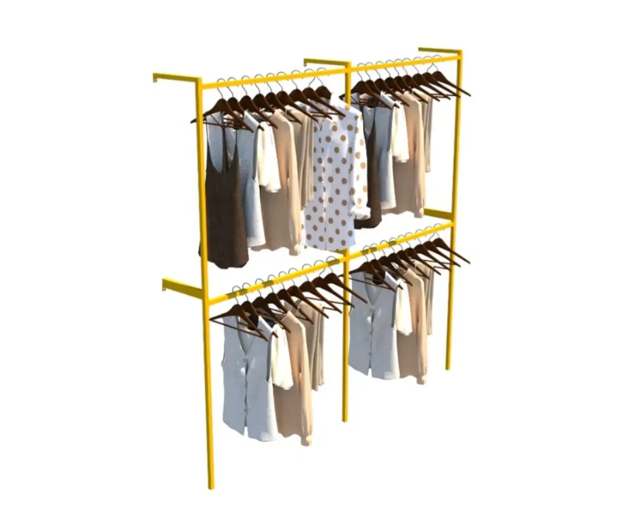 Arara de roupas para loja