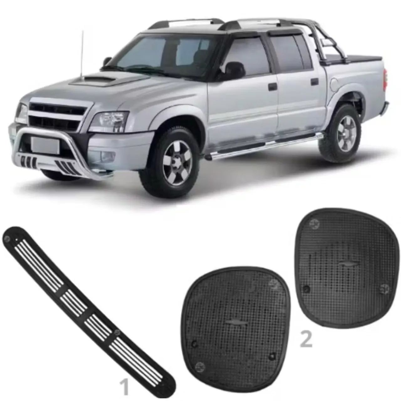 Kit Grade Churrasqueira Tela Alto Falante Painel S10 Blazer - Foto 4