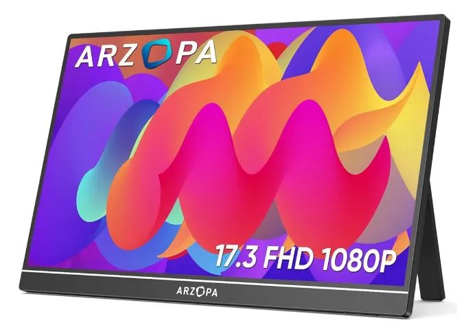 Monitor Portátil Arzopa 17,3? FHD IPS 1080p - HDMI e USB-C Modelo A1M