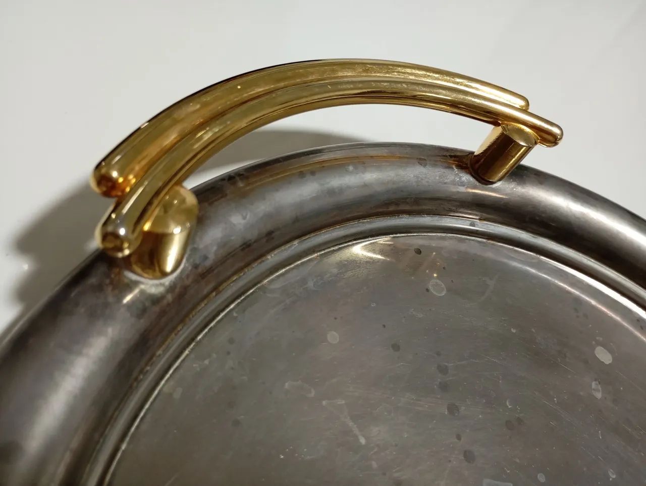 Bandeja de Metal com Alças Douradas kit - Foto 5