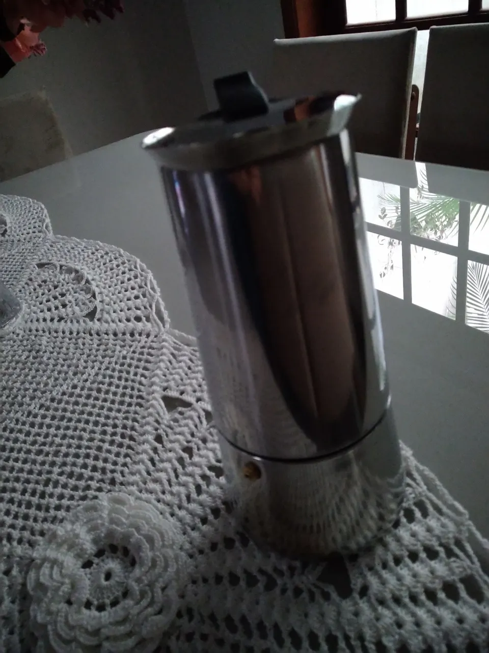 Cafeteira Italiana de Aço Inox 12 xícaras