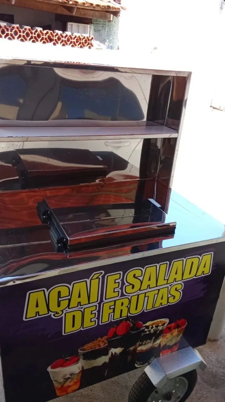 Carrinho de Açaí com isolamento técnico e com prateleira  - Foto 4