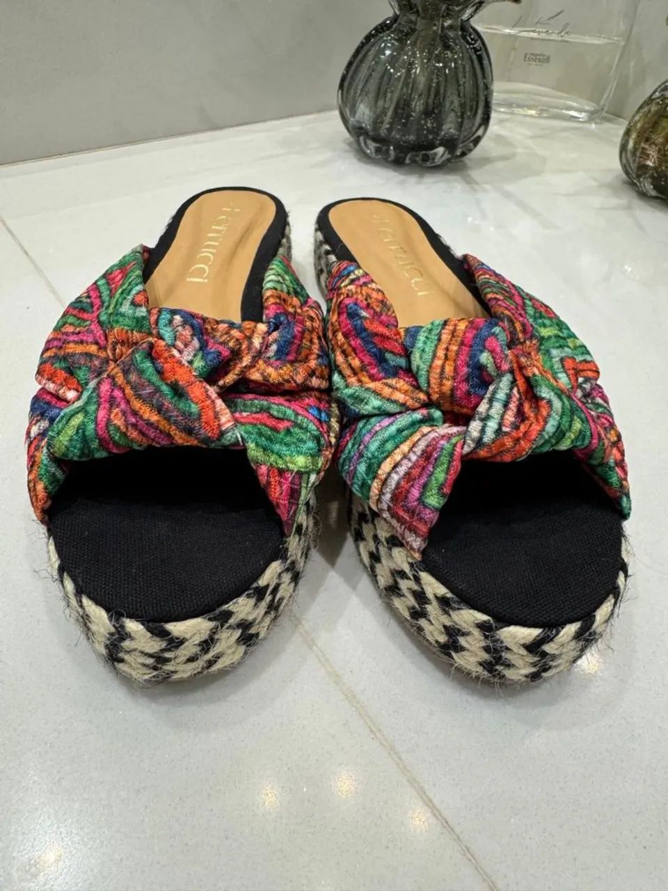 Sandália Ferrucci Colorida com Plataforma - Foto 5