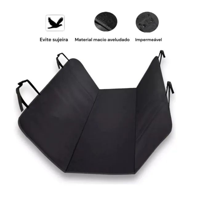 Capa Pet Protetora Impermeável Banco Traseiro de Carro - Foto 2