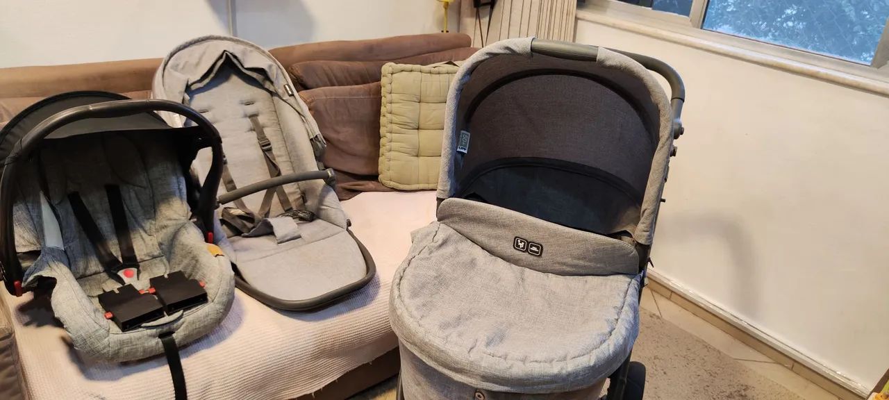 Carrinho de bebê ABC + Cadeirinha!