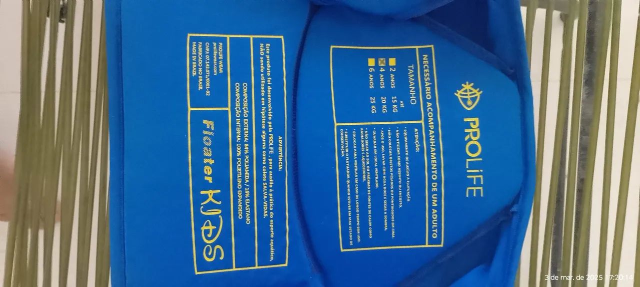 Colete Salva-Vidas Infantil Prolife Kids - Foto 3