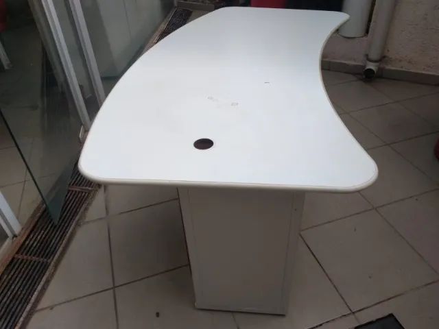 mesa curva de escritório - Foto 3