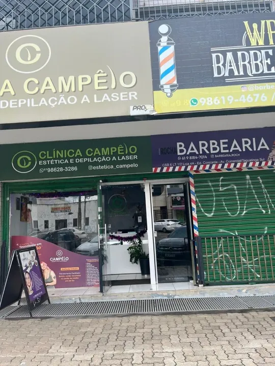 Venda - Clínica de ESTÉTICA e BARBEARIA (funcionando com cartela de cliente ativa).
