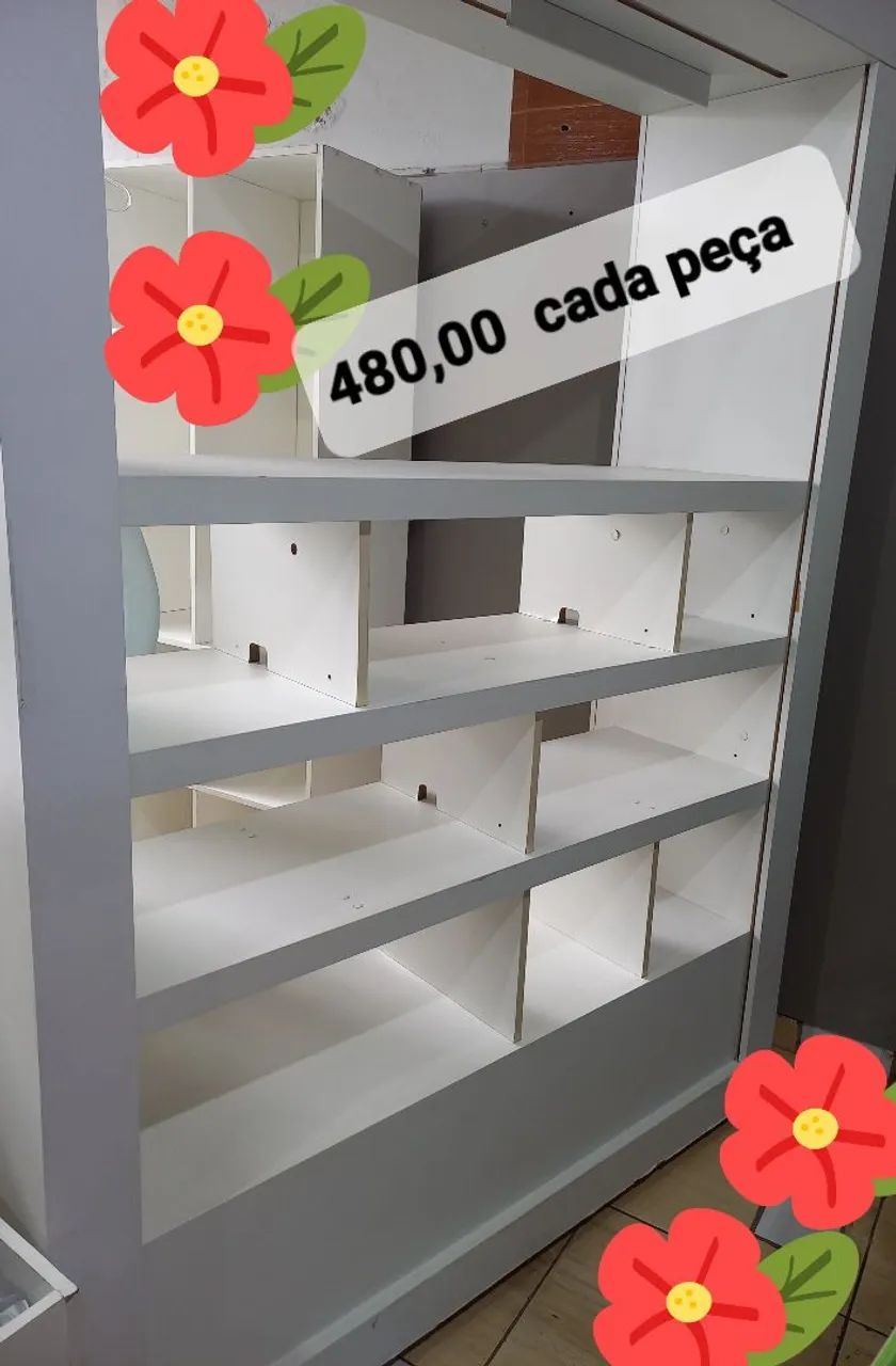 Display case; there are two units, one with glass and one without; the price refers to each unit.