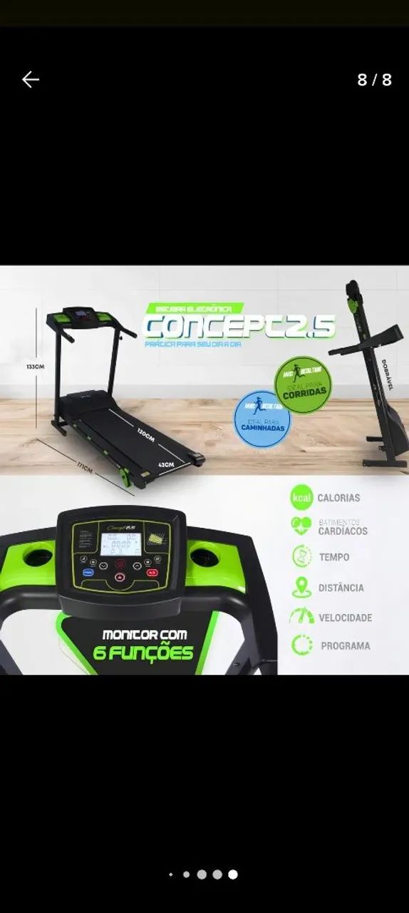 Esteira Elétrica e Bicicleta Magnética de exercícios  - Foto 5