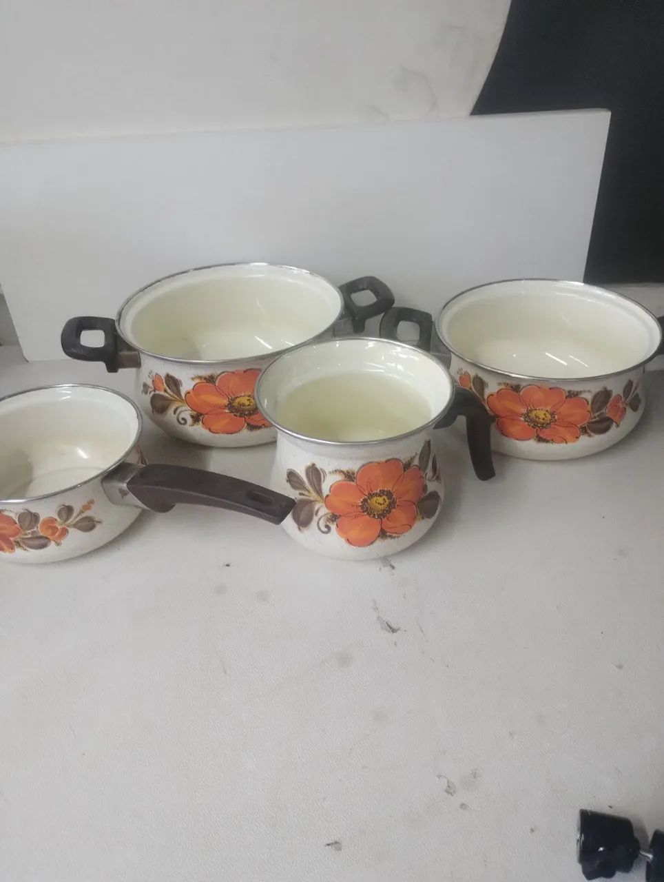 Conjunto de panelas vintage floral - Foto 3