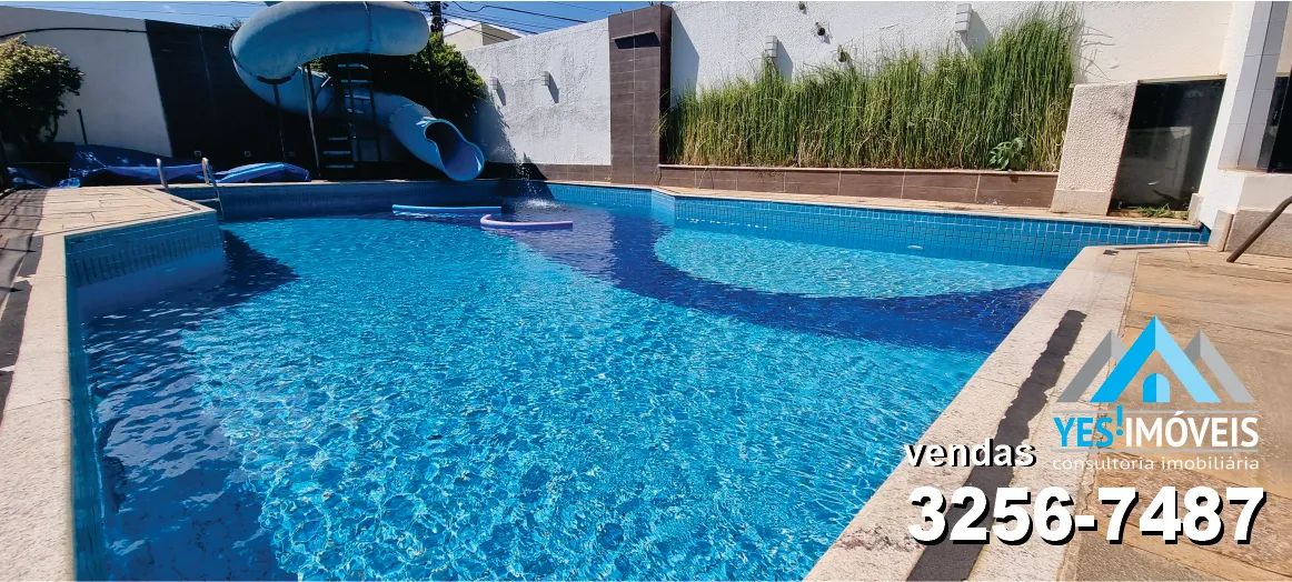 Sobrado Colonial lindo, Escriturado, 6Q/4 Suítes, Piscina, Sauna, Churr, Toboágua, Lote 73