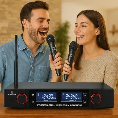Microfone sem Fio | Kit com 2 microfones - Foto 4
